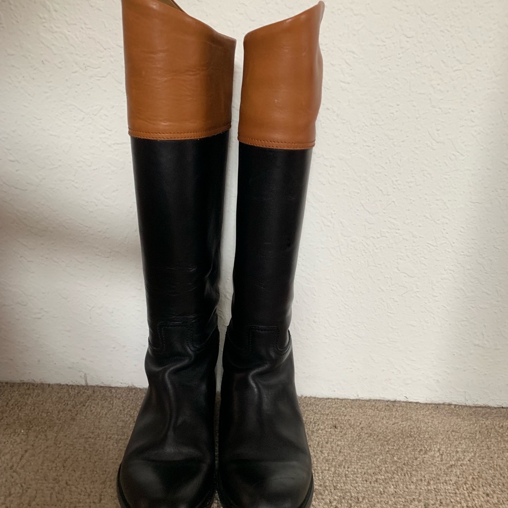 Italian leather Ralph Lauren riding boots